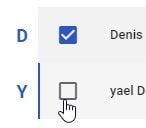 selection contact