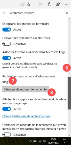 installer google comme moteur de recherche